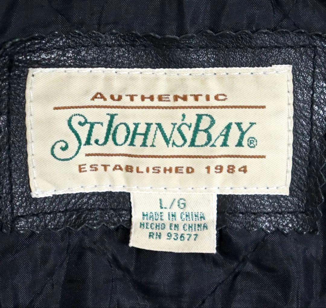 ST JOHN'S BAY レザージャケット セントジョンズベイ サイズL