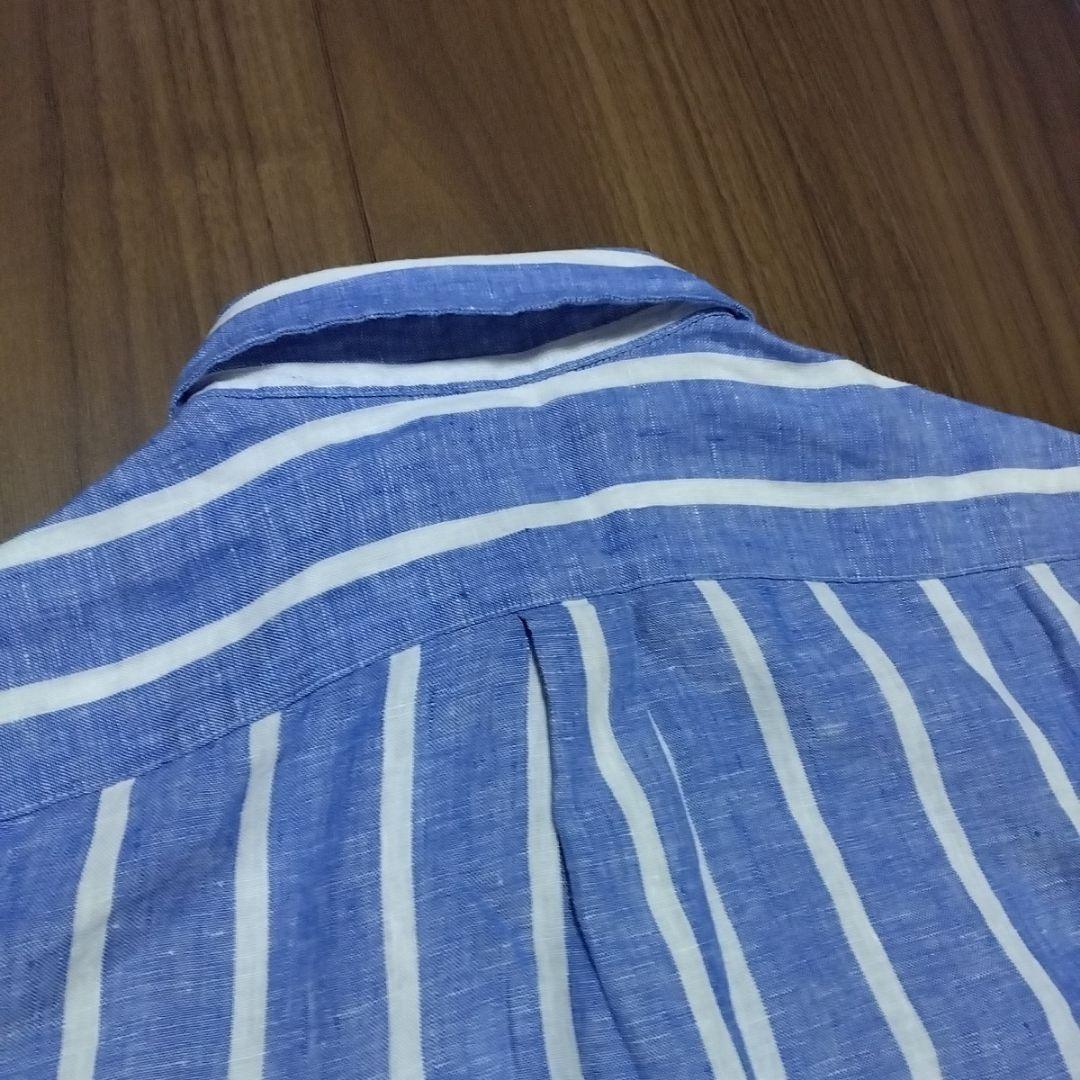 POLO RALPH LAUREN リネンストライプ 長袖シャツ