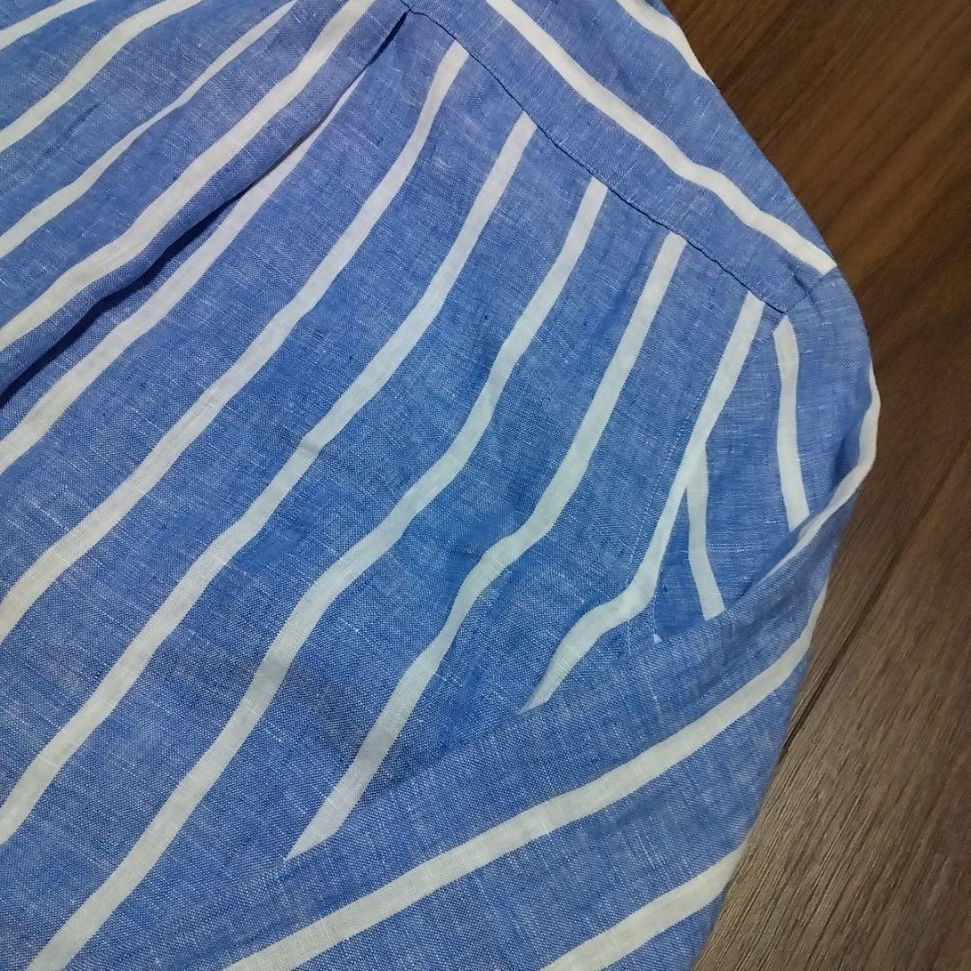 POLO RALPH LAUREN リネンストライプ 長袖シャツ
