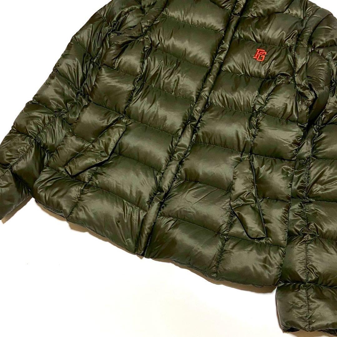 美品 パーリーゲイツ ダウンジャケット アウター ゴルフウェア カーキ 袖取外し