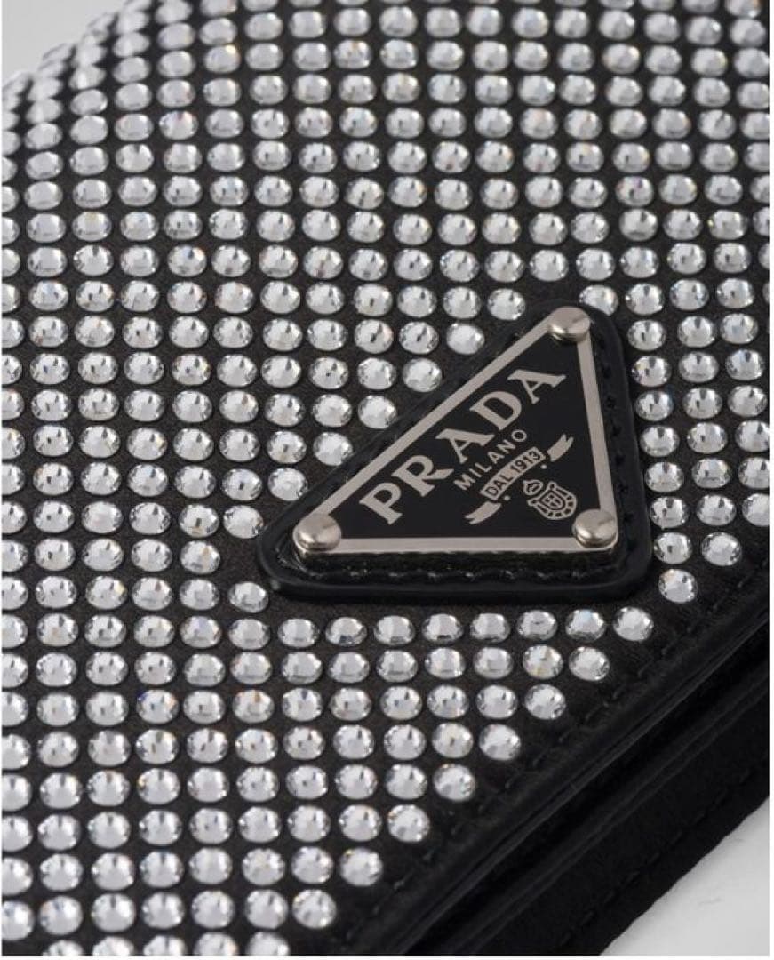 prada ミニバッグ ショルダー カードケース スワロフスキー
