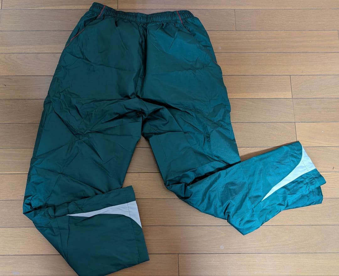 専修大学 駅伝 中綿ウィンドブレーカー M メンズ ホワイト/グリーン