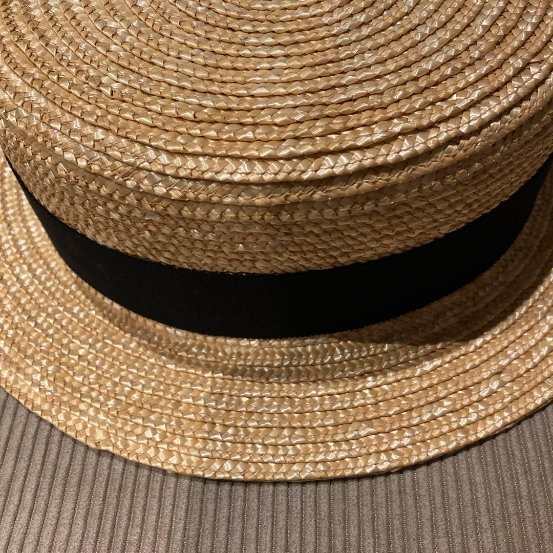 ISHIDASEIBOU 石田製帽　ストローボーラーハット　Mサイズ