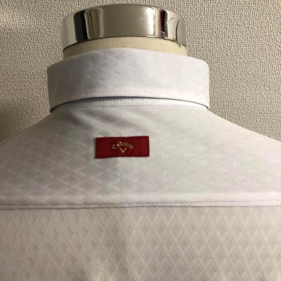 キャロウェイ レッドレーベル 長袖 ポロシャツ ウェア ホワイト LLサイズ