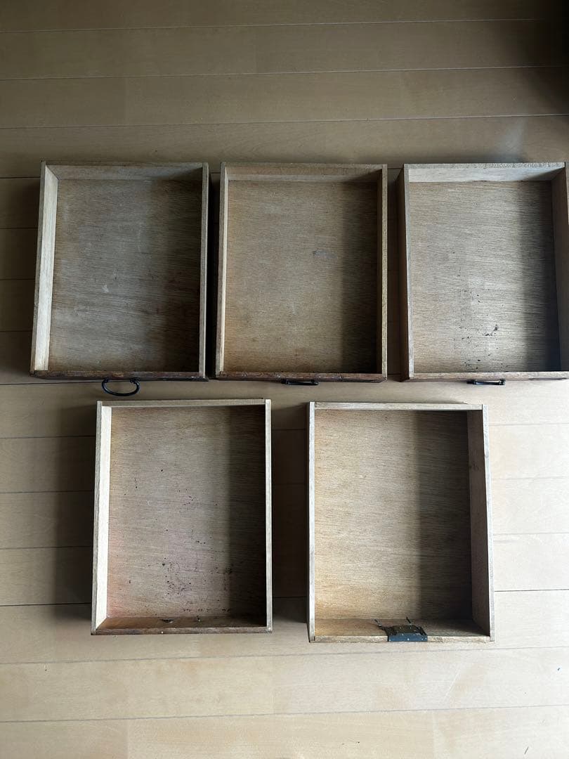 5段小引き出し 小物入れ 古道具 木製 昭和　レトロ