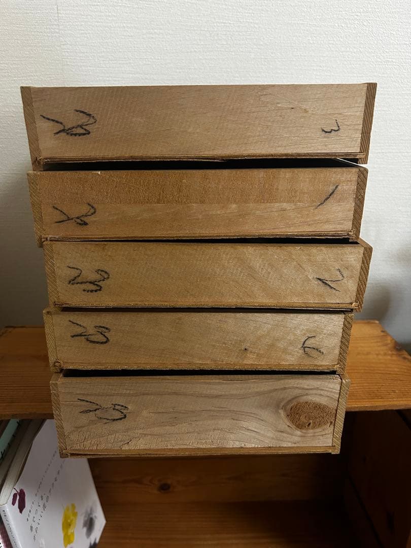 5段小引き出し 小物入れ 古道具 木製 昭和　レトロ