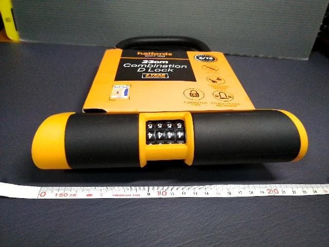 Halfords ハルフォーズ イギリスブランド ダイヤル式ロック Dロック