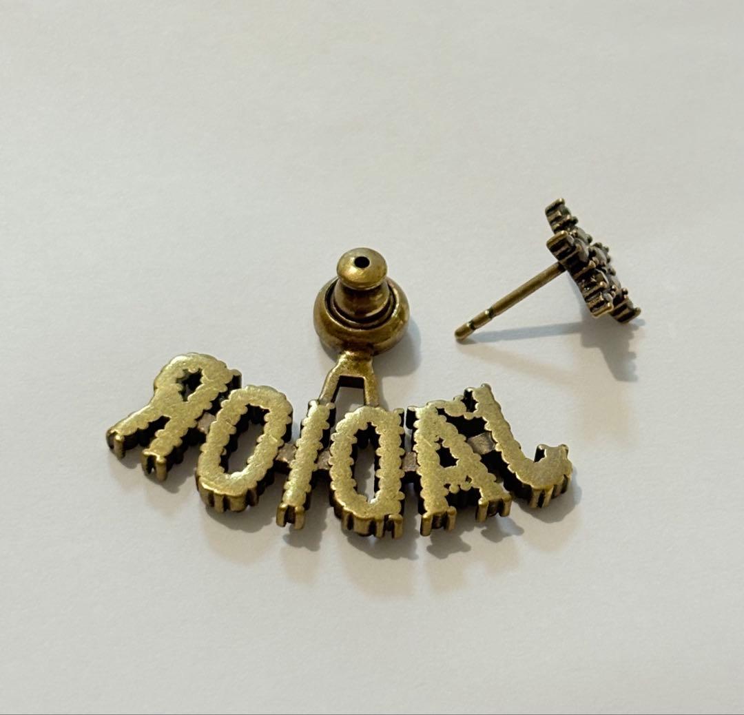 【ジャディオール j’adior Dior】ピアス　ロゴ　ゴールド　片耳