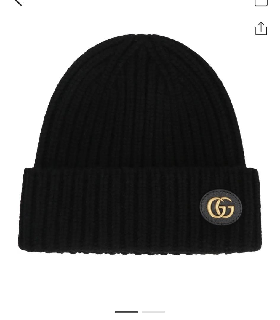 GUCCI ダブルGニットビーニー Mサイズ