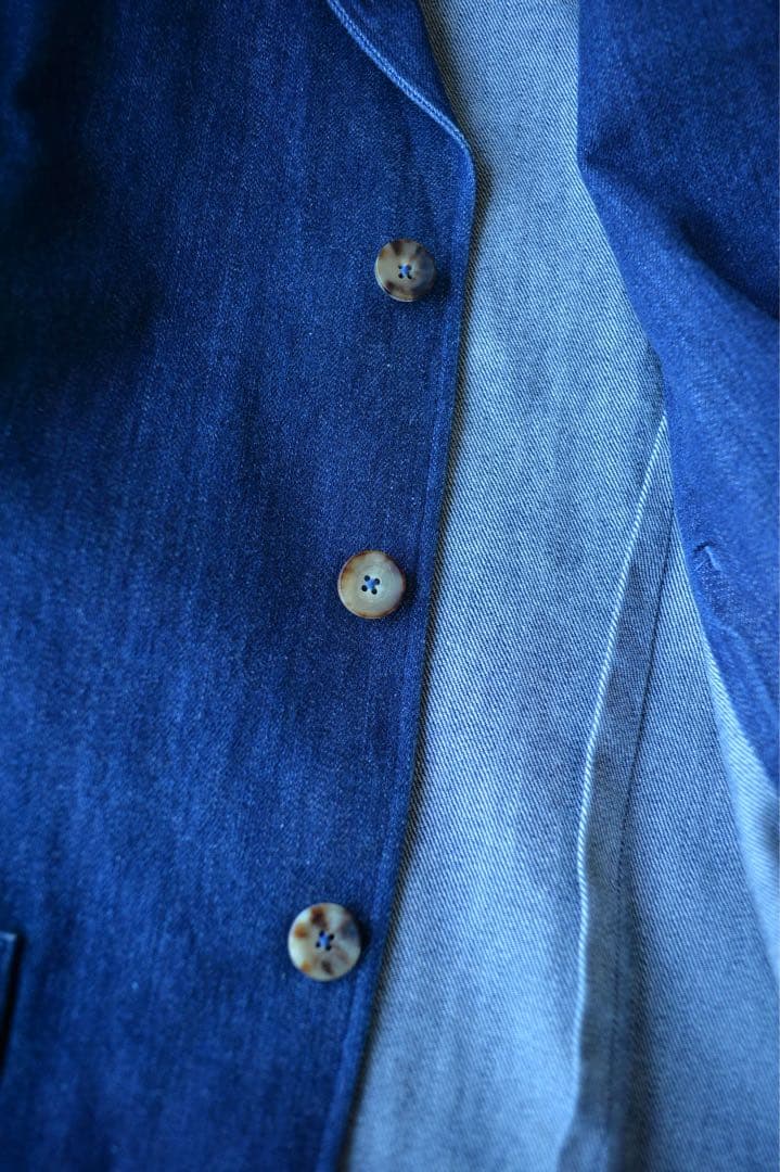 （PURI）【希少XL】LARDINI デニム 3B アンコンジャケット