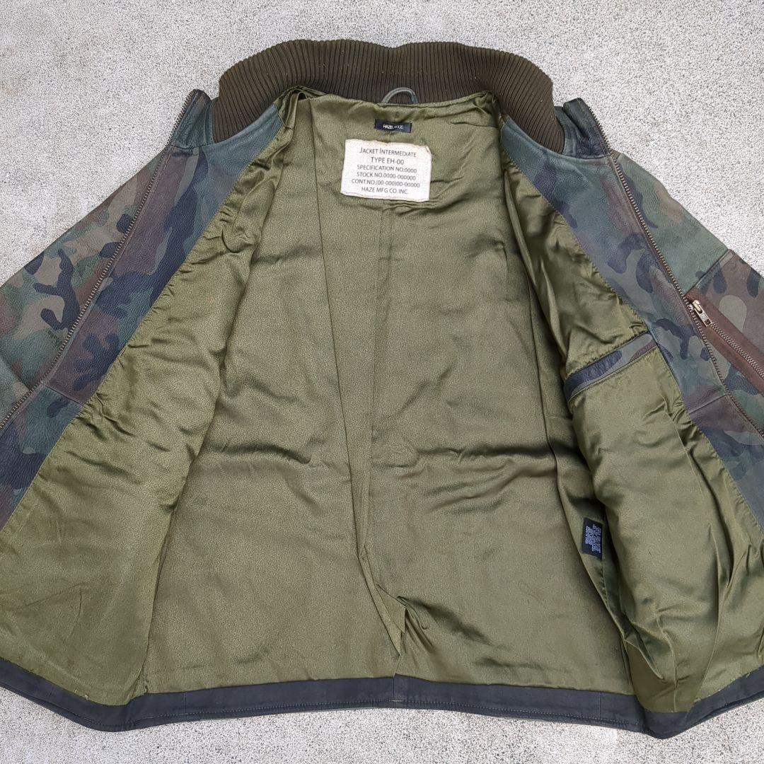 R　HAZE LTD カモフラージュレザージャケット