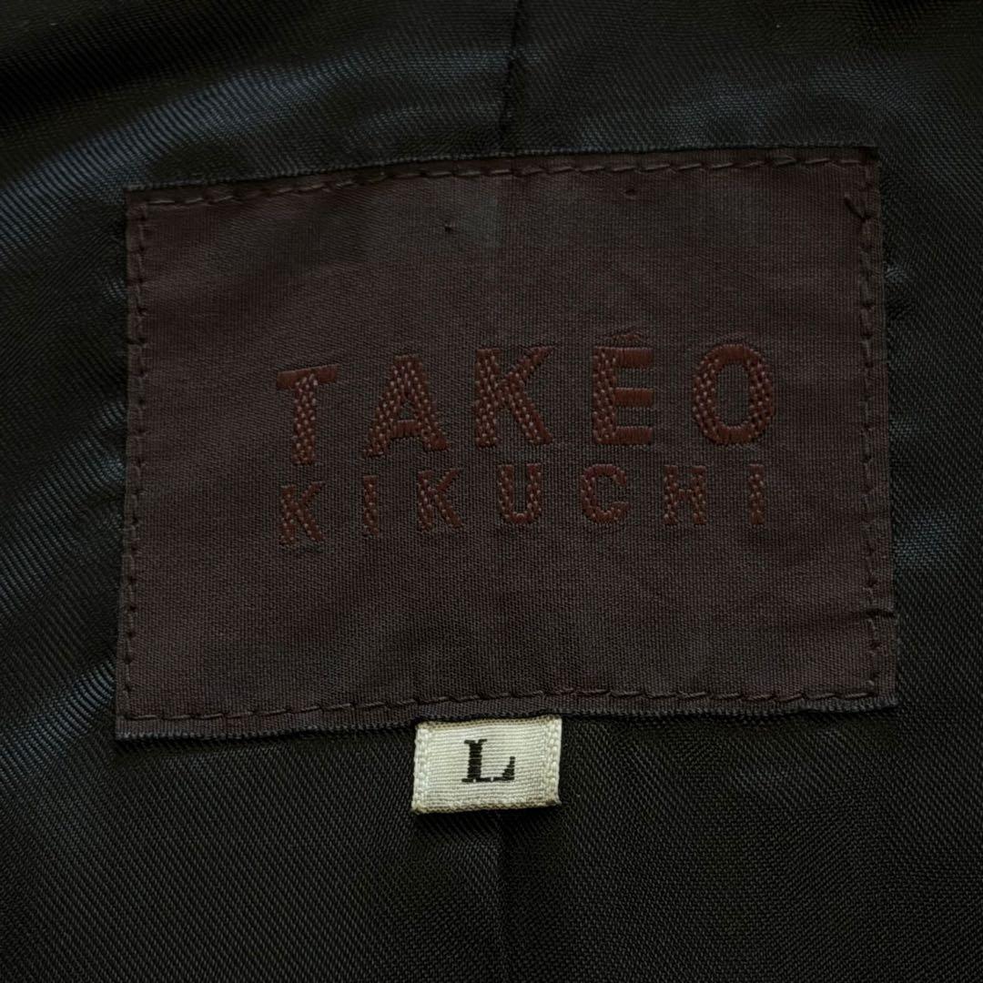 タケオキクチ　レザージャケット　カーコート　カバーオール　牛革　ブラック　L