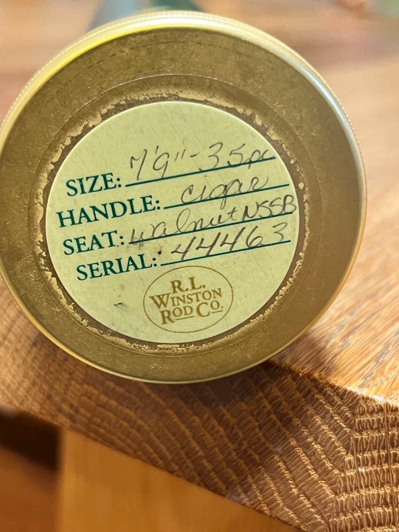 ロッド R.L. WINSTON ROD COMPANY LT 7'9 #3