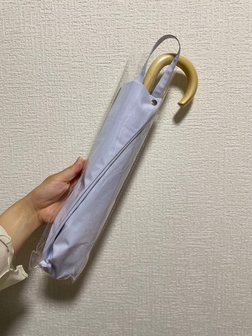 【新品未使用】COKAGE+ 2way 2段 折りたたみ日傘　パウダーブルー