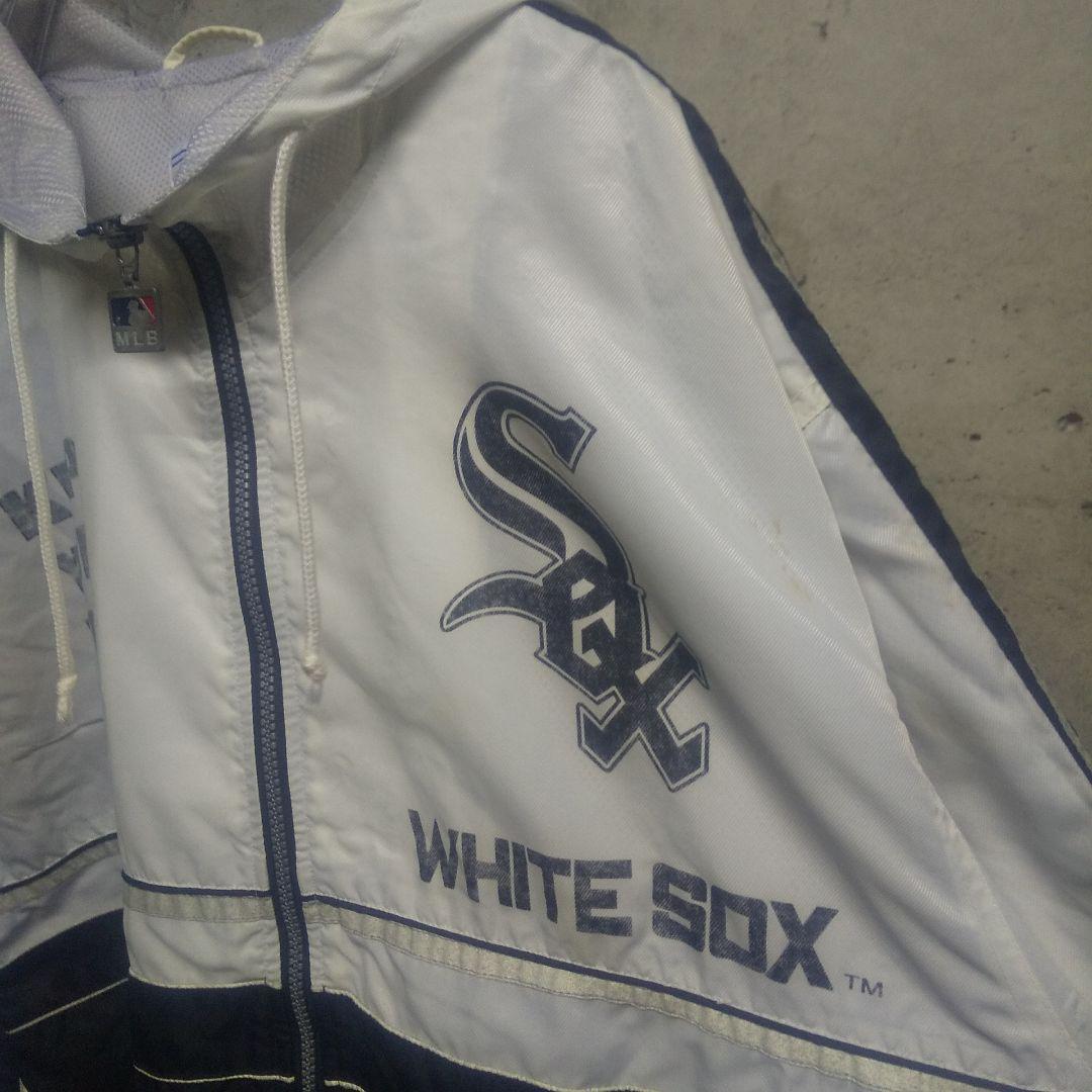 80s 90s MLB ホワイトソックス ナイロンパーカー オフィシャル SSK