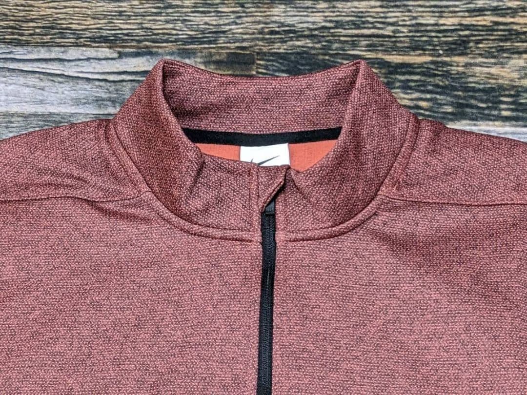 最後 XL ナイキ ゴルフ ハーフジップ 軽量/裏起毛 フリース ニット