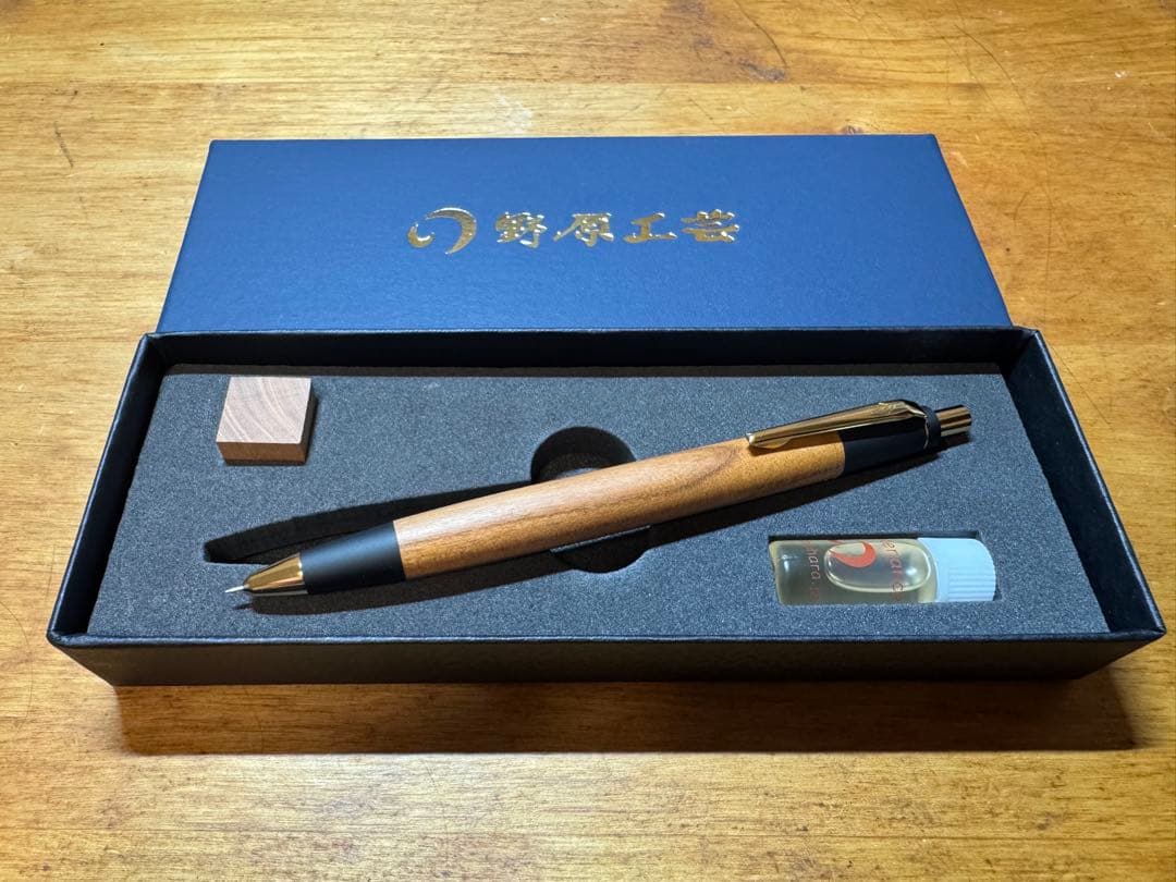 【野原工芸】　新型シャープペンシル　梅　sanzoクリップ