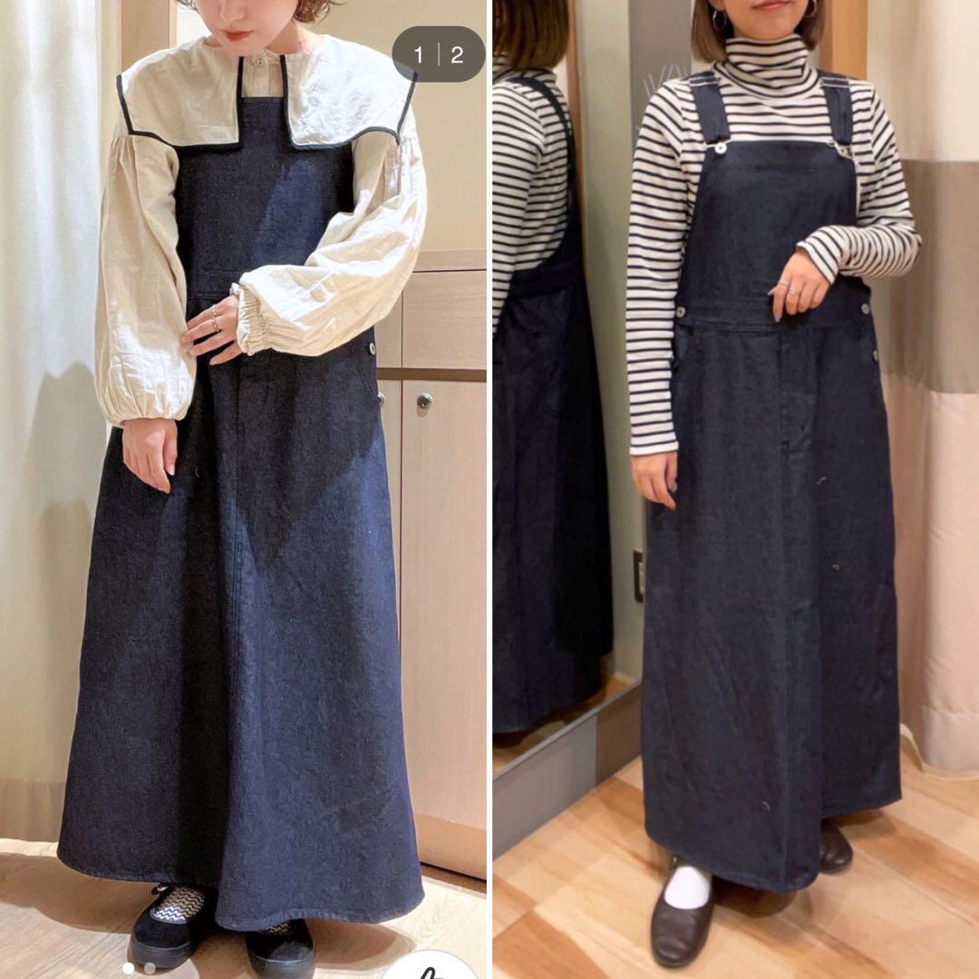 b1119＊新品 サマンサモスモスリズム コットンツイル ジャンパースカート