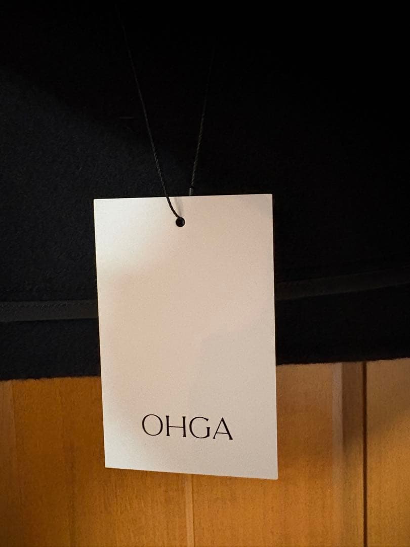 みんと 　OHGA オーガ WOOL VEST ウール ベスト ブラック