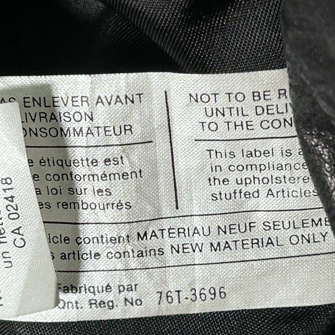 希少 カナダ製 ラムレザージャケット 黒 ステッチデザイン 肩パッドなし