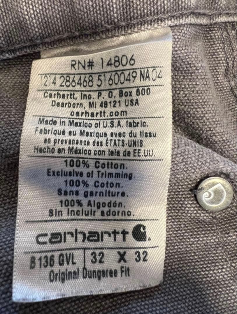 Carhartt カーハート ペインターパンツ グレー ダブルニー32×32