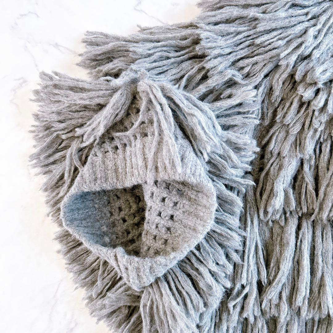 ESTNATION エストネーション ティアードニットケープ　フリンジ ボレロ