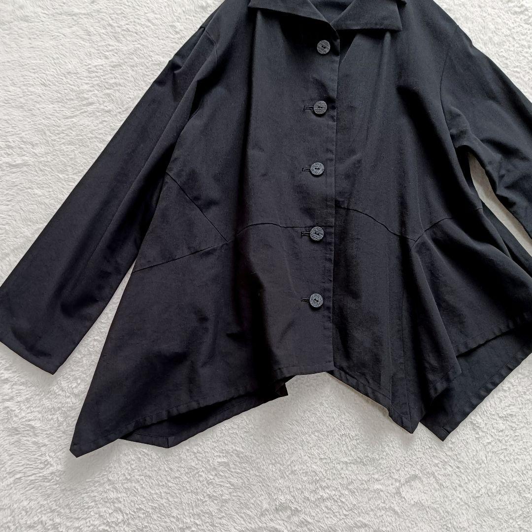 慈雨　シャツジャケット　変形　アシンメトリー　変形ヘム