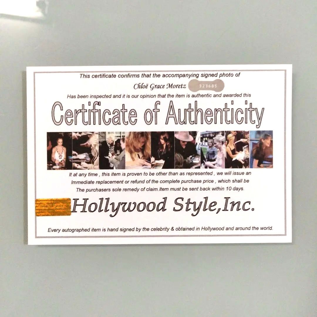 クロエ・グレース・モレッツ直筆サイン入り超 特大写真…キック・アス…