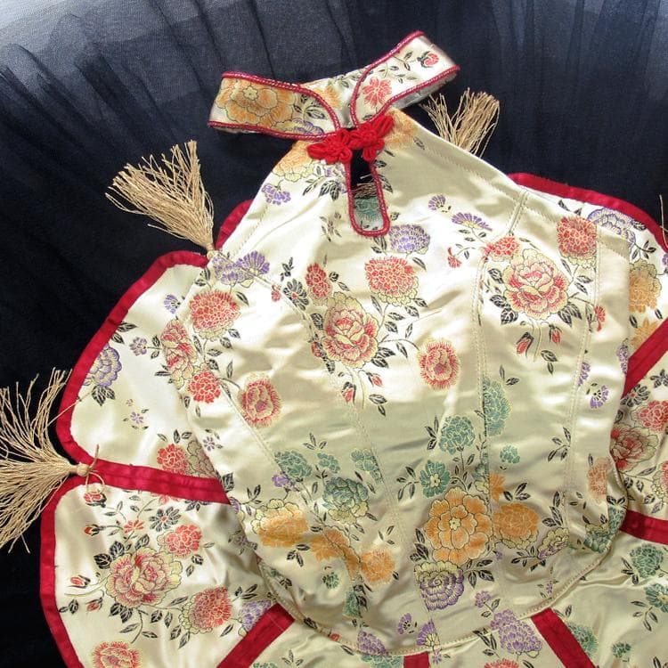 お値下げ　#192　バレエ　衣装　クラシックチュチュ　チャイナ風　髪飾り付き