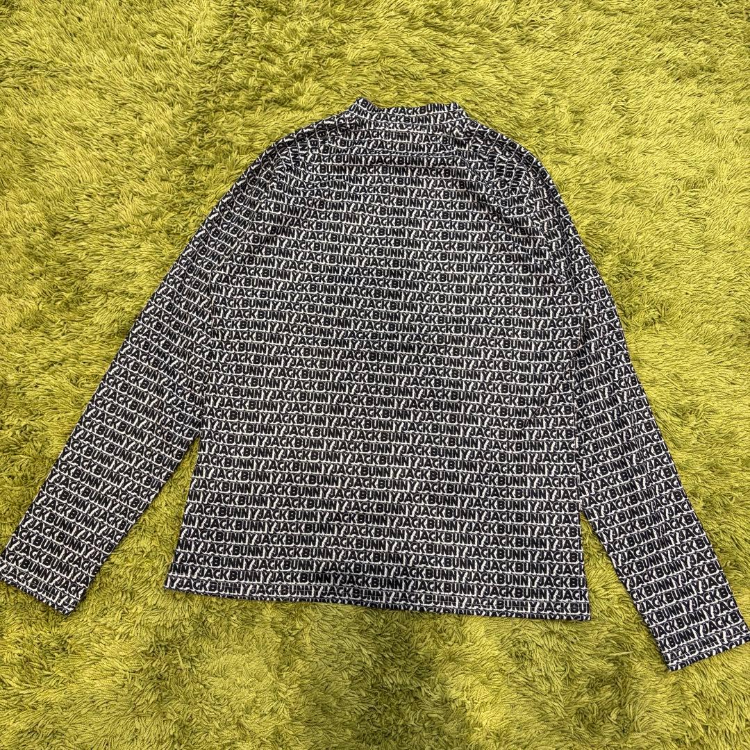 JackBunny ジャックバニー 長袖ハーフジップ 総柄 メッシュ サイズ2