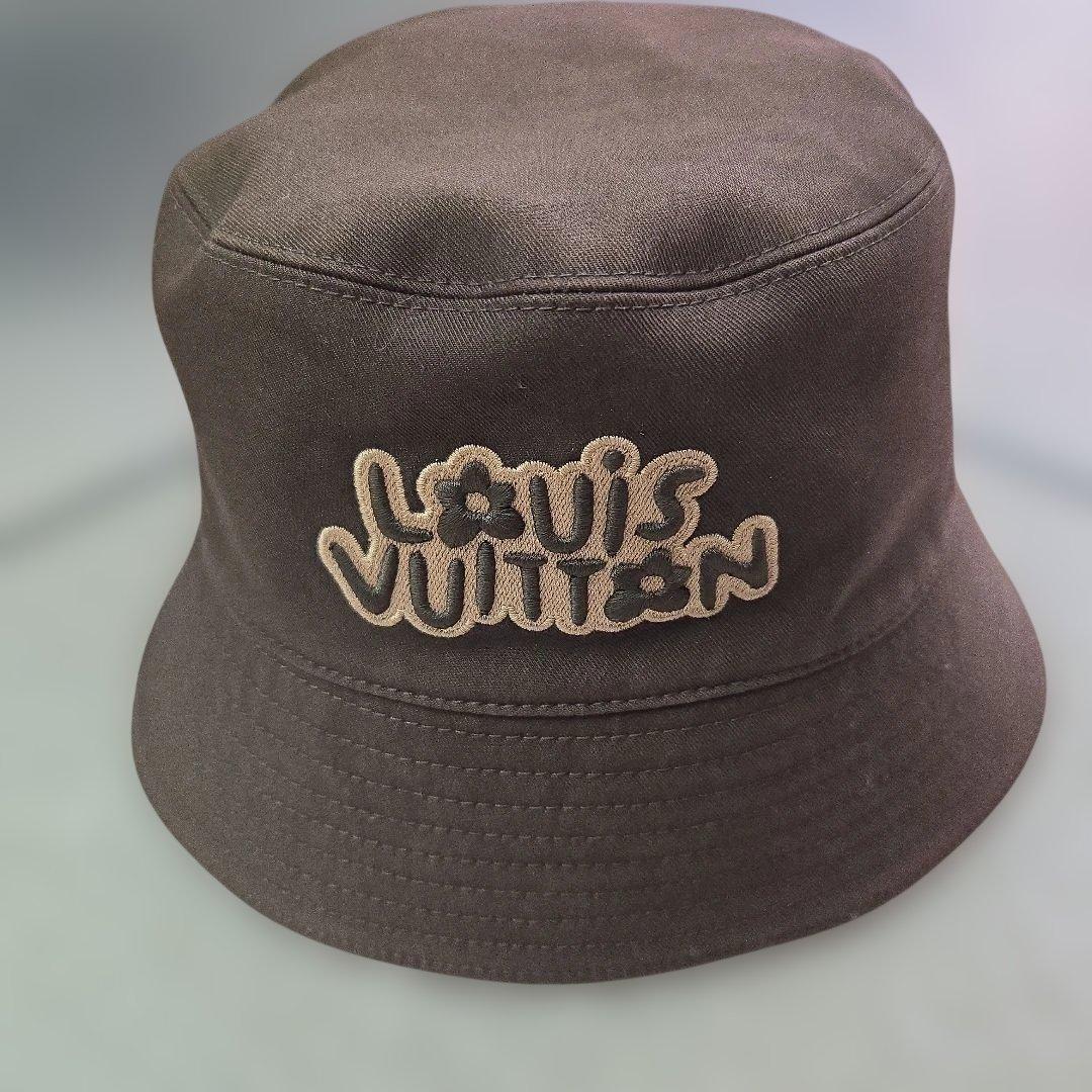 美品　LOUIS VUITTON ルイヴィトン　バケットハット ブラウン