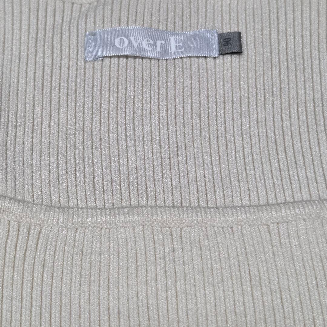 overE オーバーイー 90 チュールドッキングワンピース　ベージュ