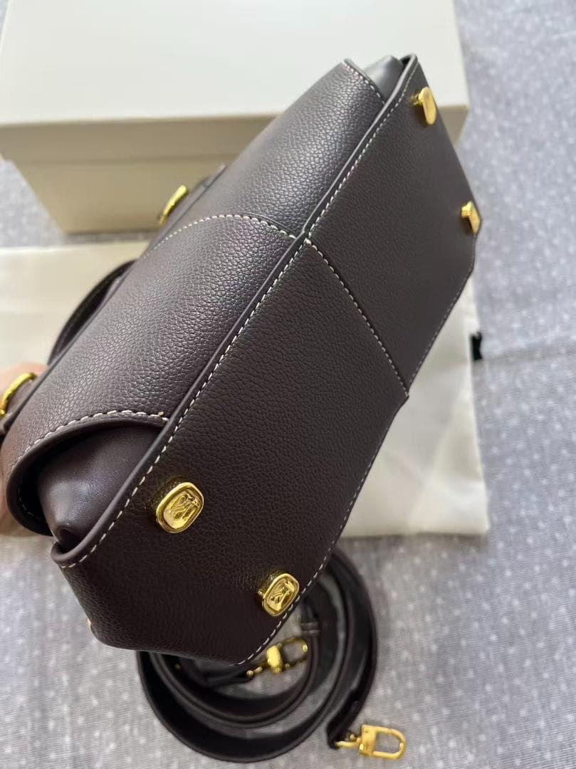 ポレーヌ Mokki Mini エボニー ハンドバッグ ショルダーバッグ