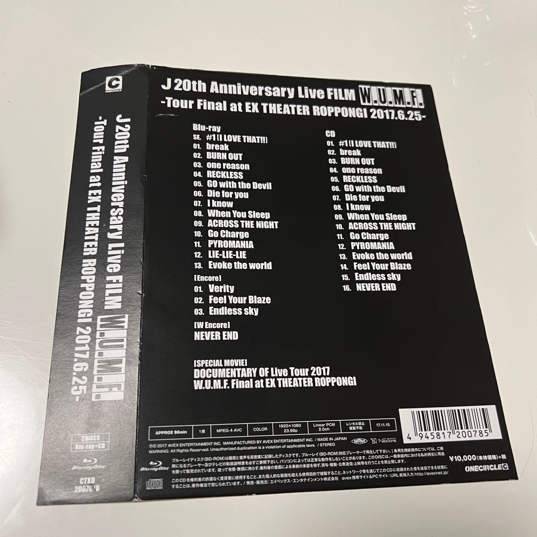 J 20th Anniversary Live W.U.M.F. FC限定盤