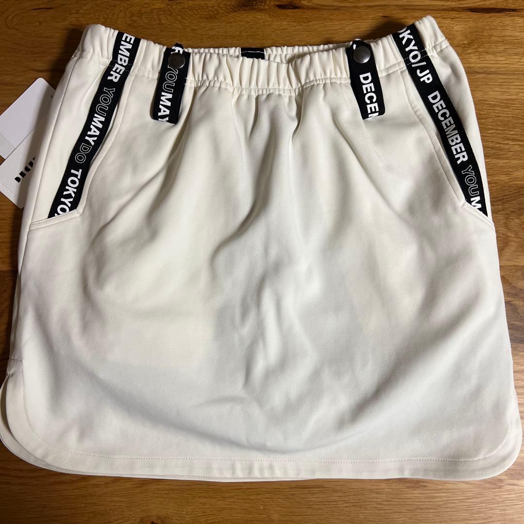 DECEMBER ホワイトスカート ウエストゴム