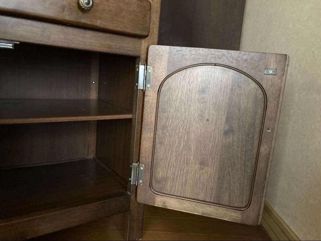 【カリモク/ karimoku】 大理石調W68×H70 キャビネット 電話台