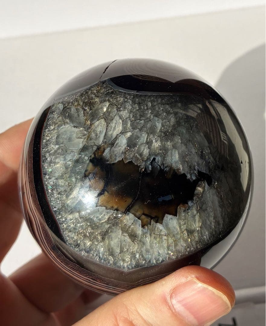 超大玉 72ミリ アゲート スフィア Agate 瑪瑙 丸玉 サードニクス