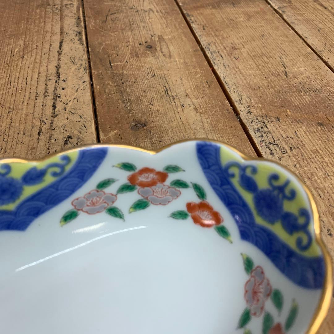 べ 【極美品】有田焼 其泉窯 金彩 楕円変形鉢 5枚セット 取鉢 銘々皿