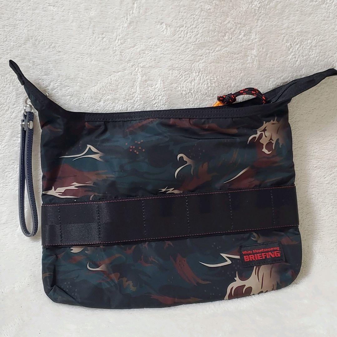 BRIEFING ブリーフィング 迷彩柄 ナイロンポーチ グリーン ユニセックス