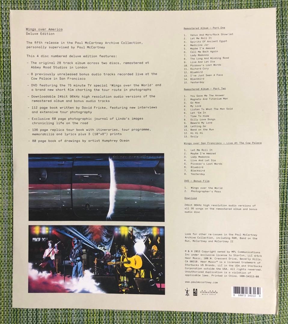 【日本盤3SHMCD/1DVD】ポール・マッカートニー &ウイングス　オーヴァー