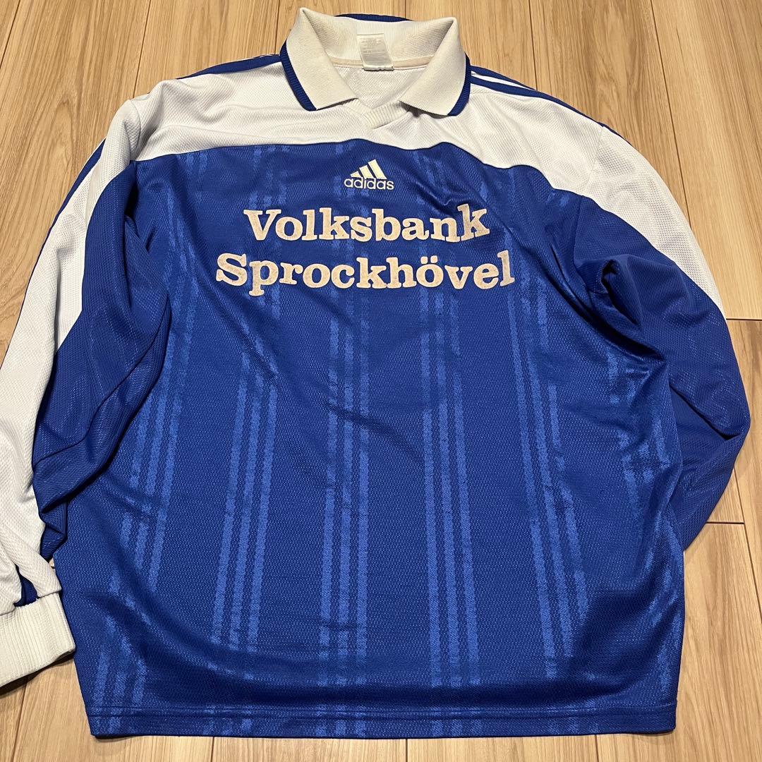 adidas アディダス フットボールシャツ ドイツ製 ユニフォーム 古着 L