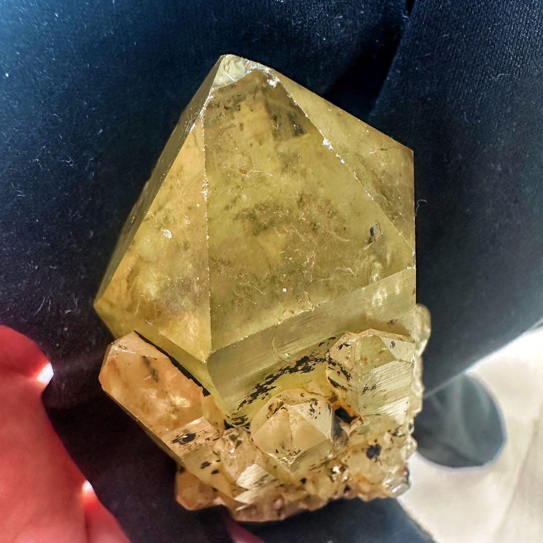 【金運】レインボー☆シトリンパイナップルクォーツ スピリットクォーツA1635