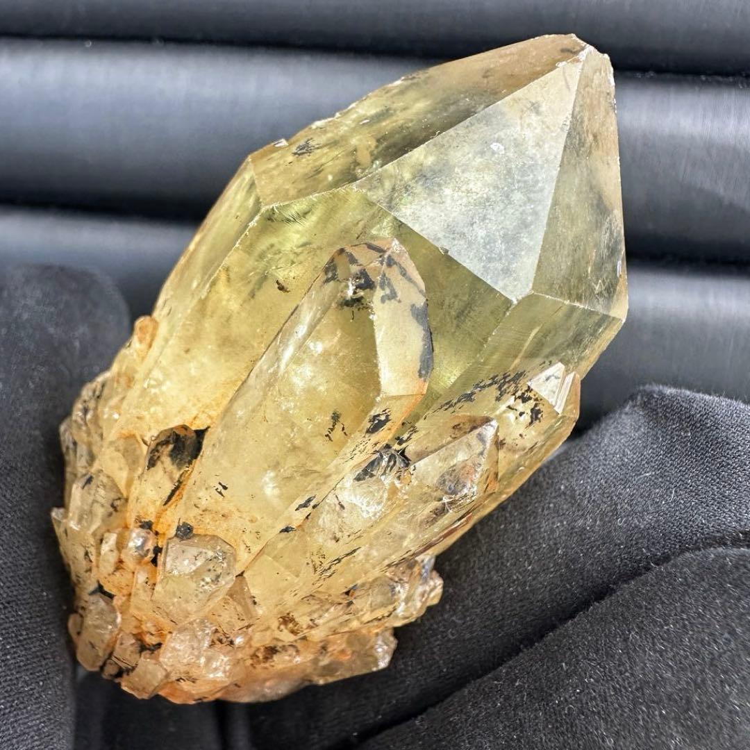 【金運】レインボー☆シトリンパイナップルクォーツ スピリットクォーツA1635