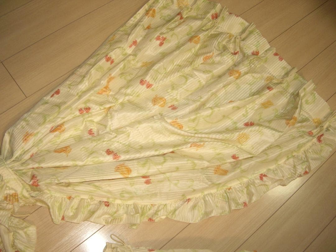 オーダー品★川島織物セルコン★エレガントフリルカーテン★速乾抗菌クリーニング済★