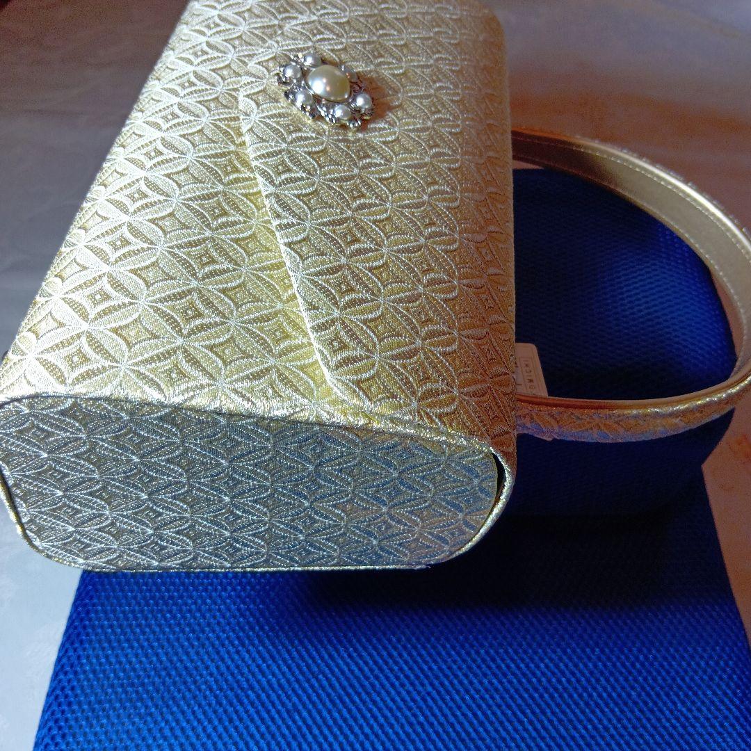 うさぎ　彩小径　和装用バッグ ゴールド 花柄刺繍　新品未使用