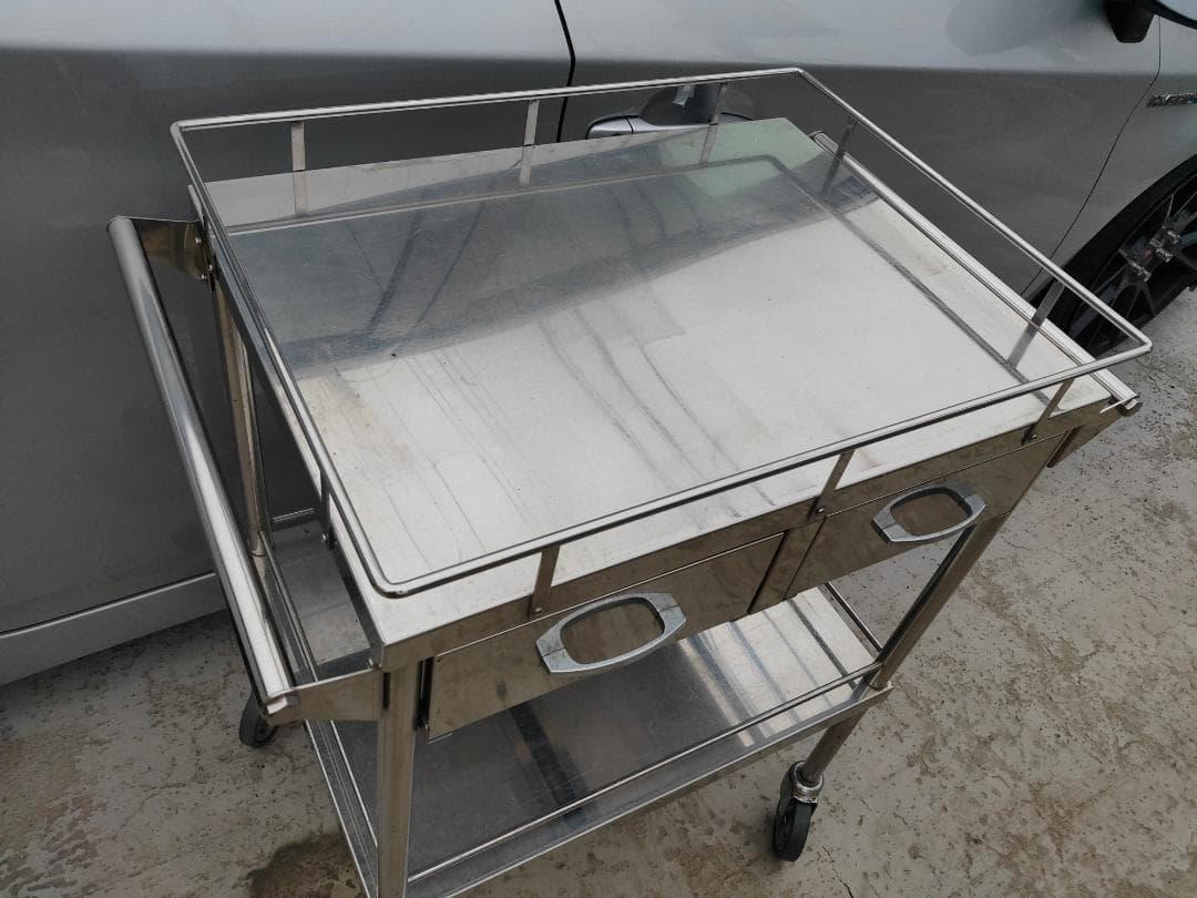 (引取り限定) ステンレス/ワゴン☆キャビネット