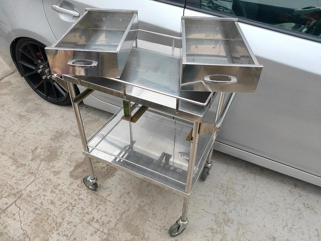 (引取り限定) ステンレス/ワゴン☆キャビネット