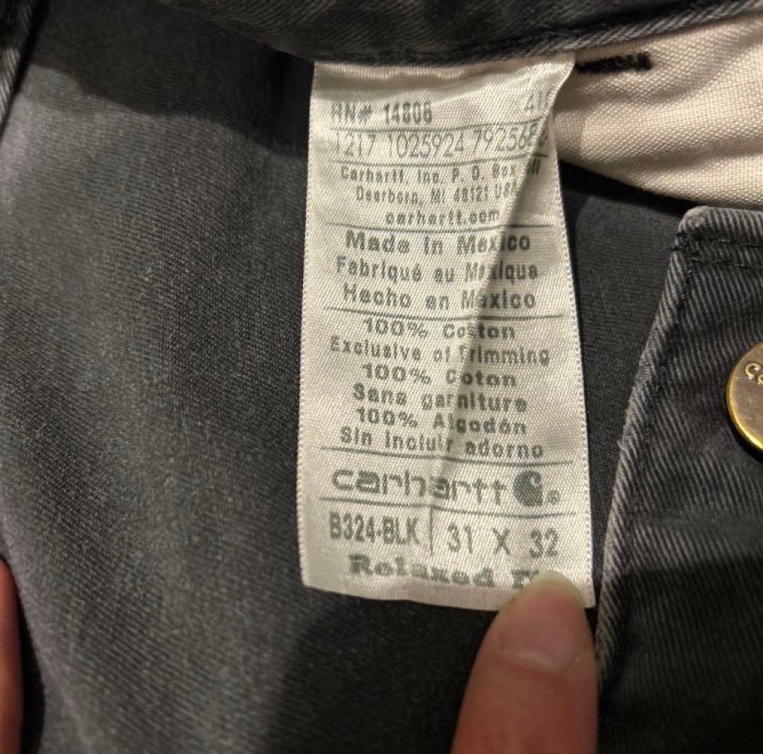 カーハート　ペインターパンツ　ブラック