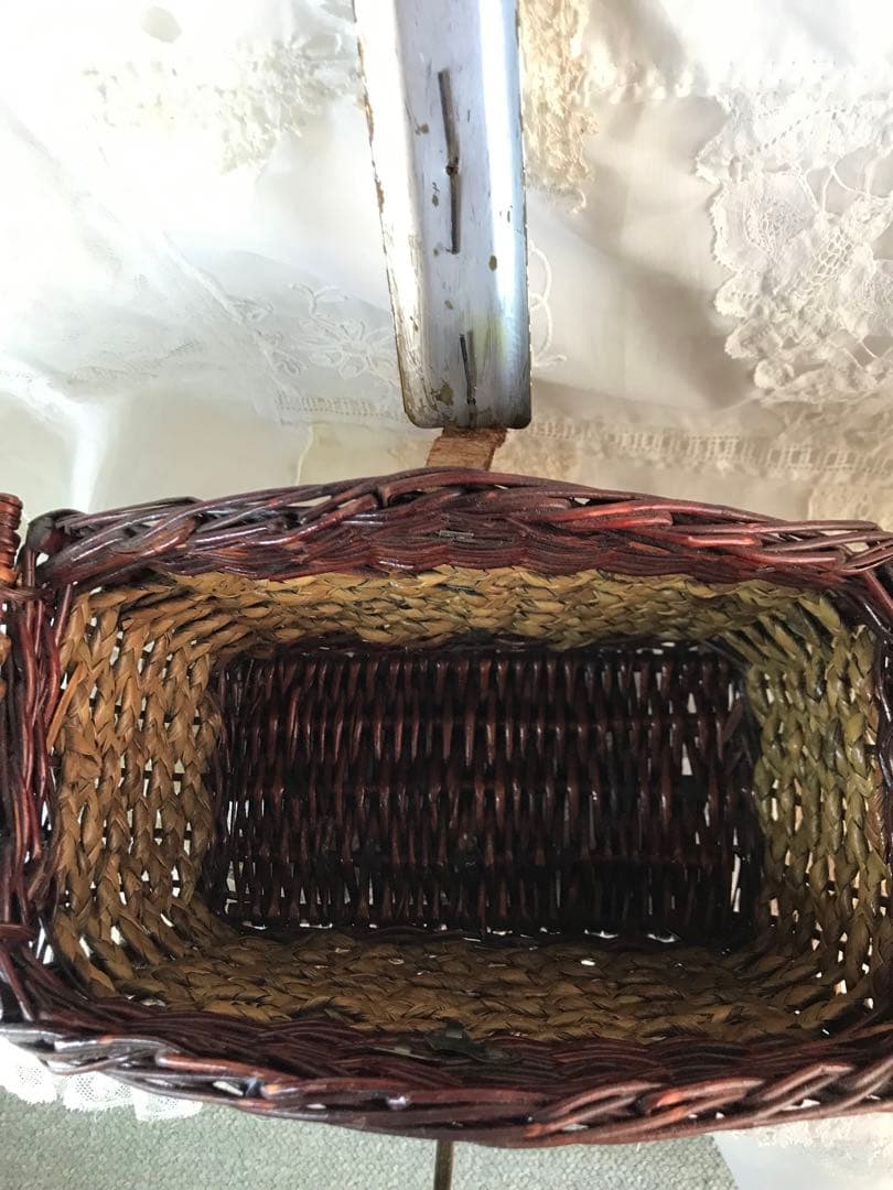 ！お値下げ！最終！アンティーク　ヴィンテージバスケット　パニエ