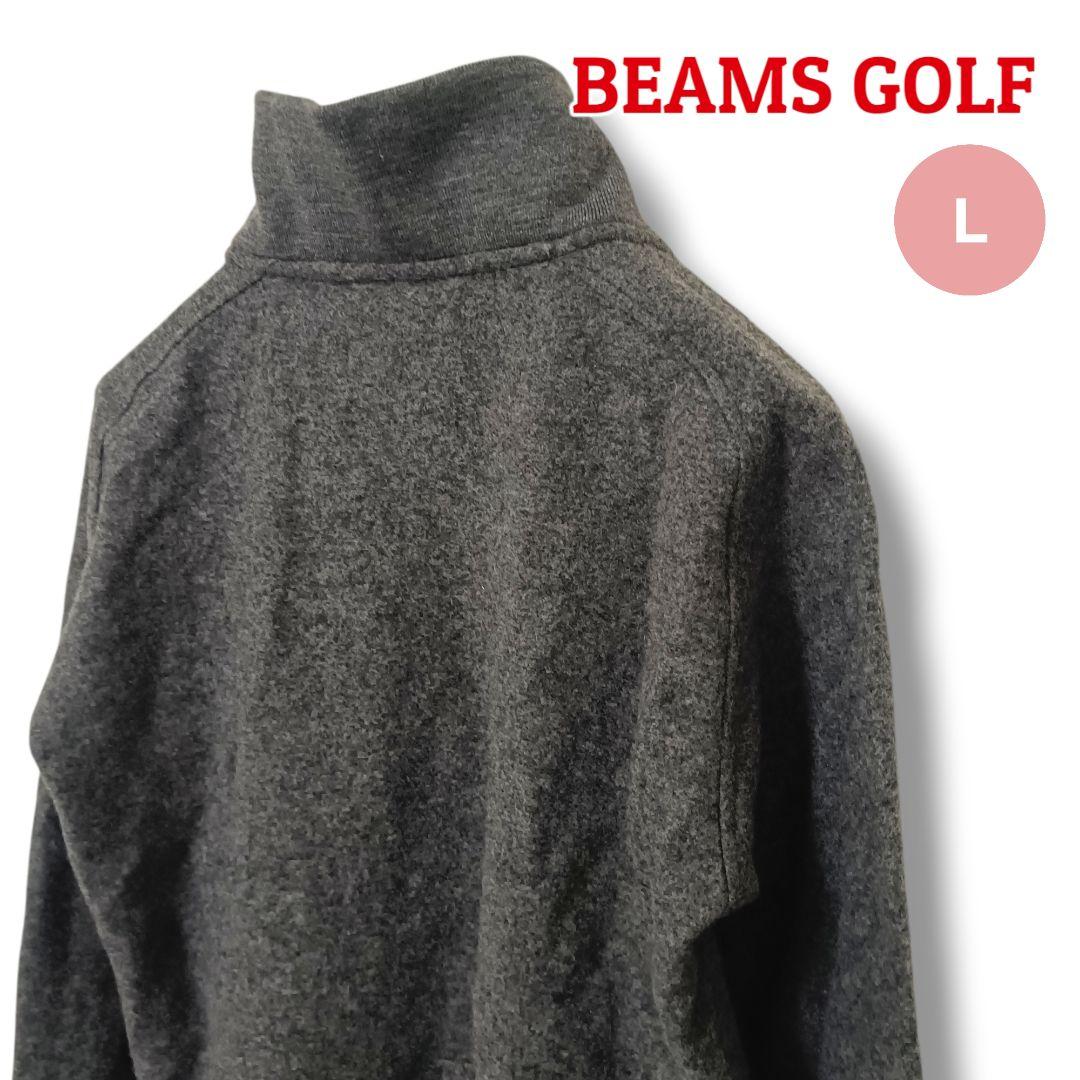 【上品見え】BEAMSGOLFビームスゴルフ ブルゾン Lグレーレディースゴルフ